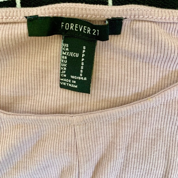 💫FINAL SALE F21 long sleeve ribbed twist front crop top - Picture 5 of 5